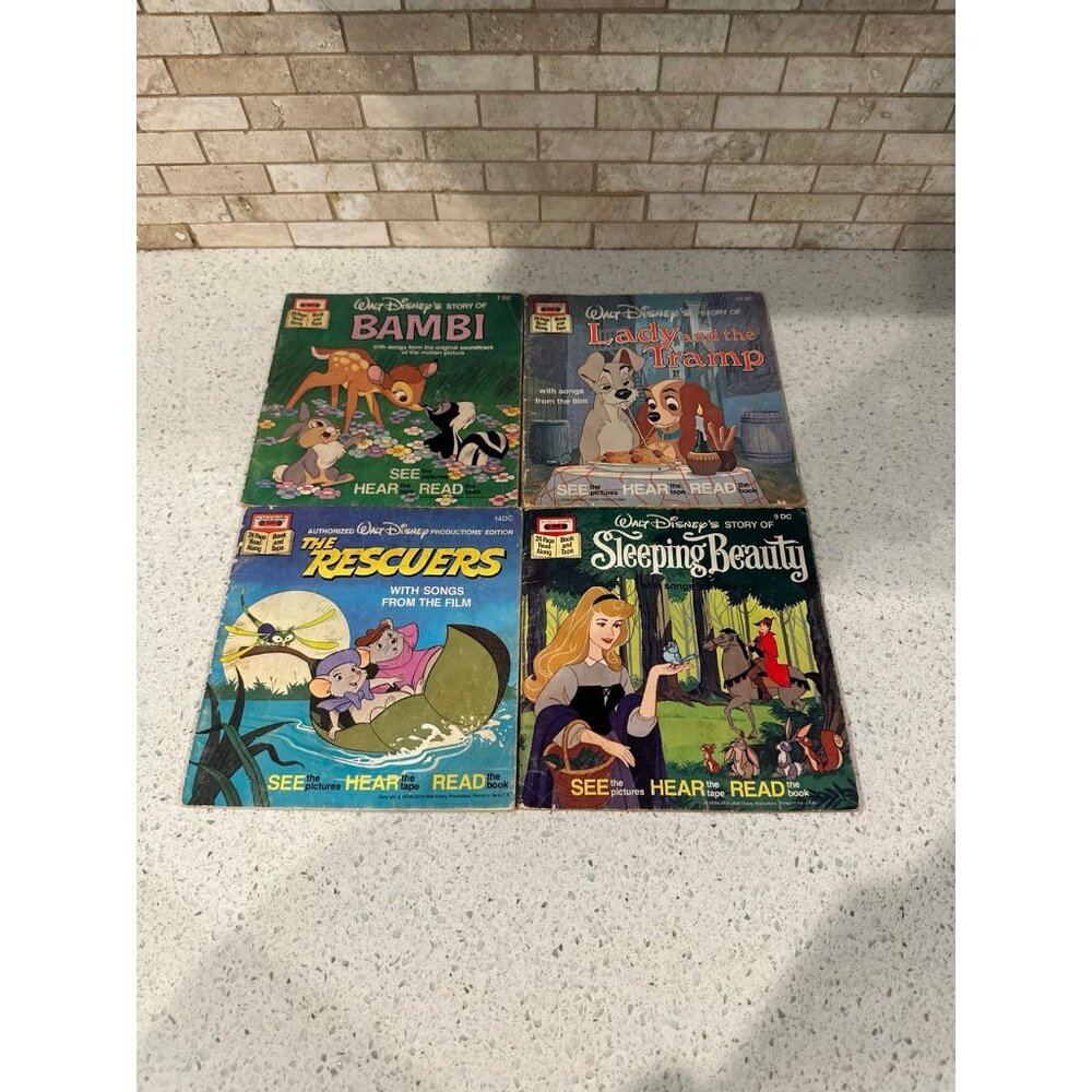 Disney - Book & Record, Story and Songs book bundle